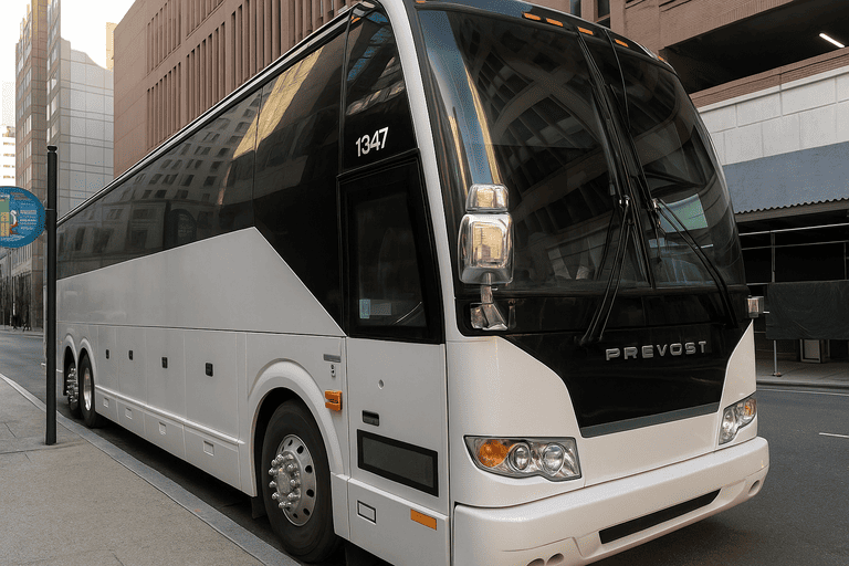 a Shoreline Charter Bus coach bus