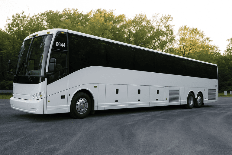 exterior of Shoreline Charter Bus coach bus