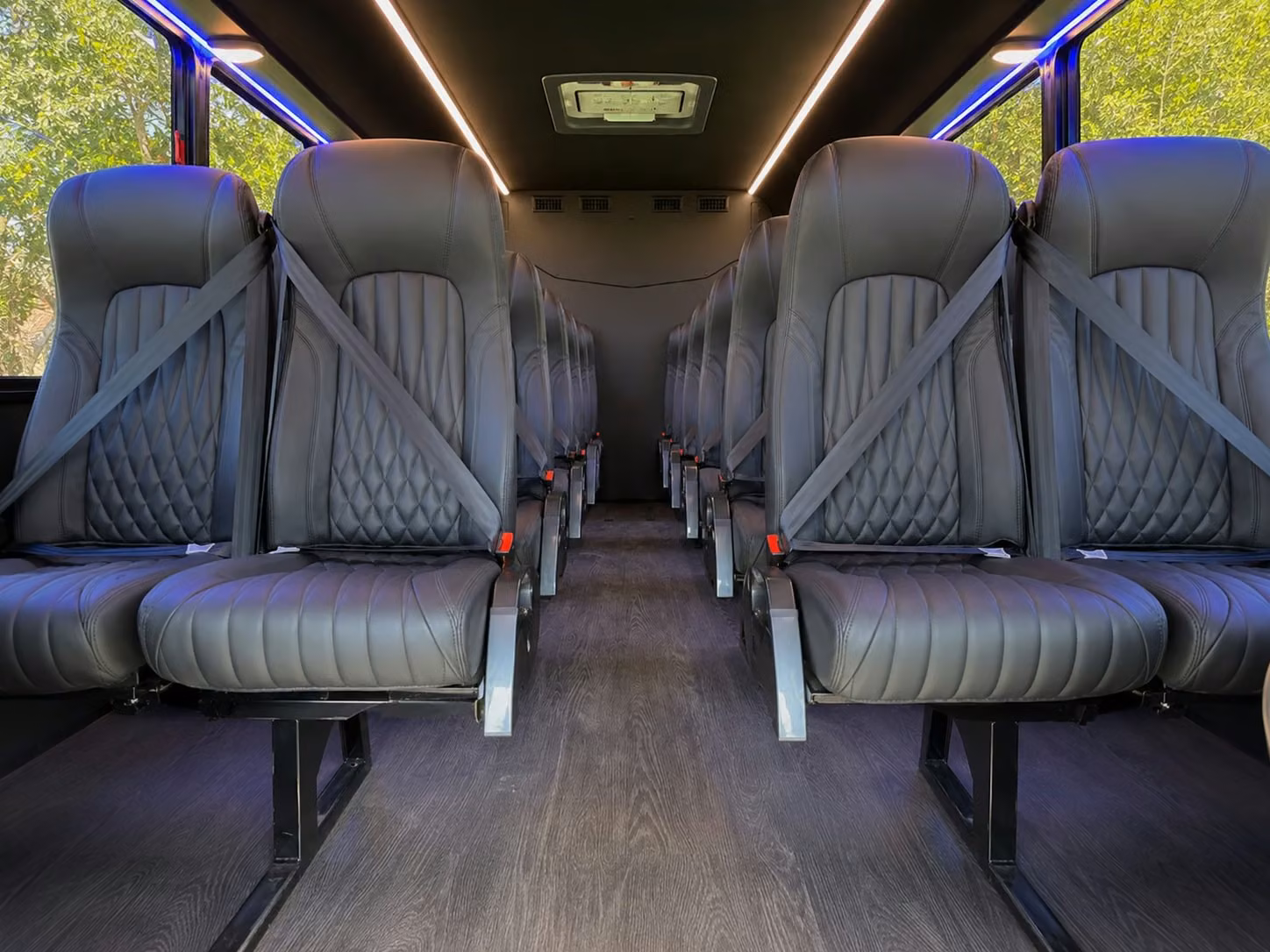 minibuses and charter buses for larger shoreline prom groups