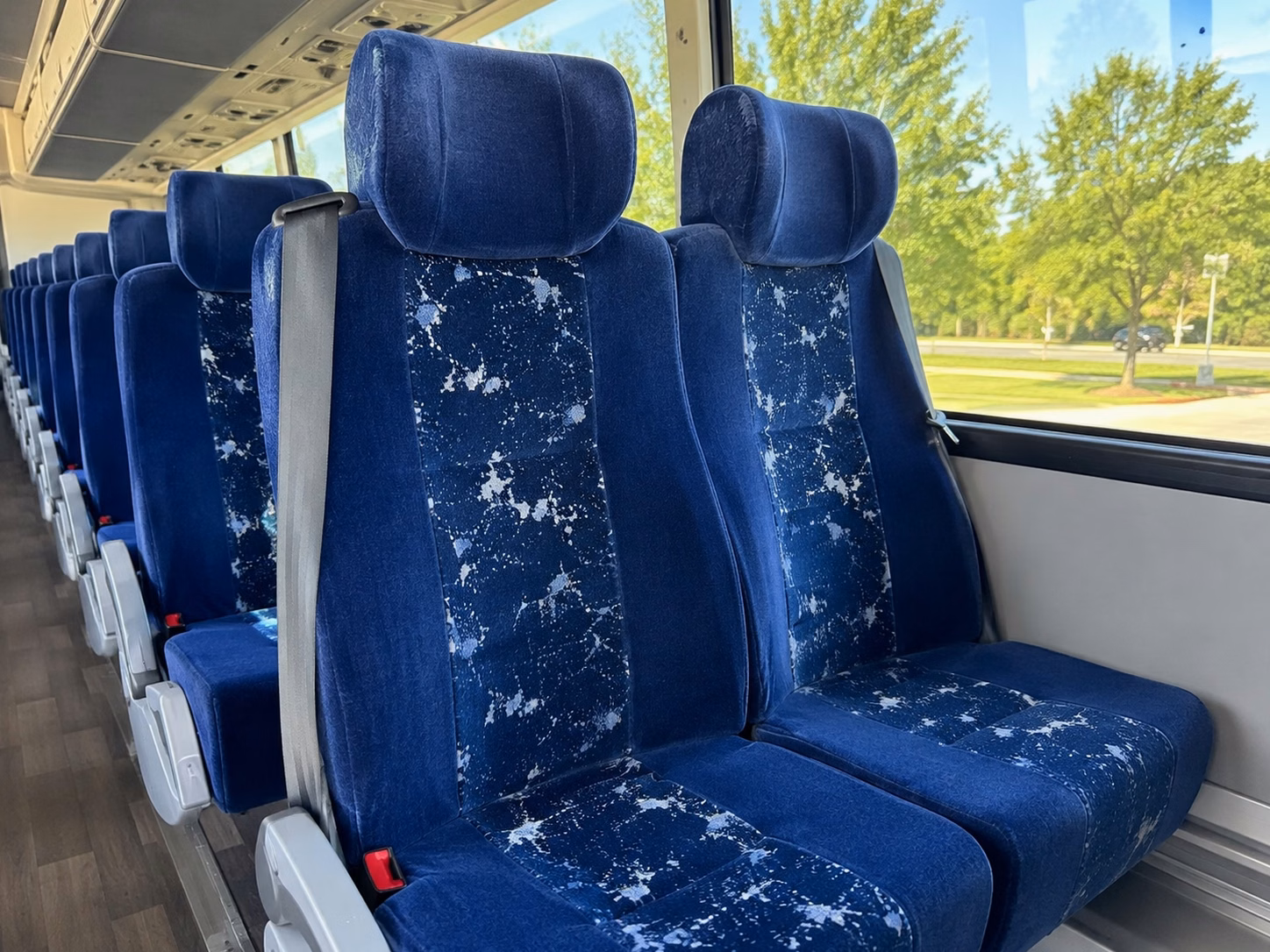 shoreline charter bus interior