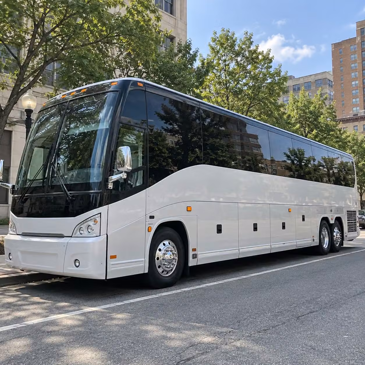 shoreline charter bus rental exterior